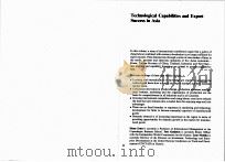 TECHNOLOGICAL CAPABILITIES AND EXPORT SUCCESS IN ASIA 1998 PDF电子版封面 0415158540