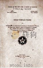 OCEAN SURFACE WAVES 1949 PDF电子版封面