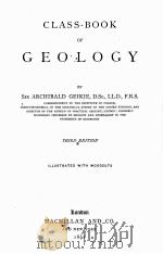 CLASS-BOOK OF GEOLOGY THIRD EDITION 1892 PDF电子版封面