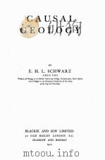 CAUSAL GEOLOGY（1910 PDF版）