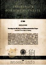 FREIBERGER FORSCHUNGSHEFTE C102 1961 PDF电子版封面