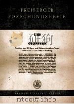FREIBERGER FORSCHUNGSHEFTE C100 1961 PDF电子版封面