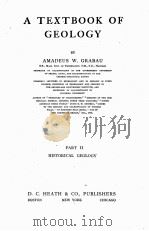A TEXTBOOK OF GEOLOGY PART II HISTORICAL GEOLOGY（1921 PDF版）