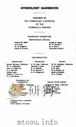 HYDROLOGY HANDBOOK（ PDF版）