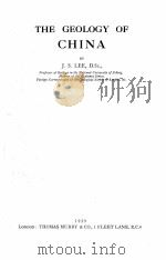 THE GEOLOGY OF CHINA（1939 PDF版）