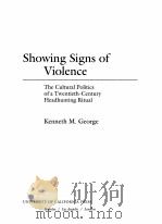 SHOWING SIGNS OF VIOLENCE（1996 PDF版）