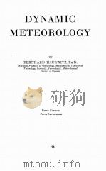 DYNAMIC METEOROLOGY FIRST EDITION（1941 PDF版）