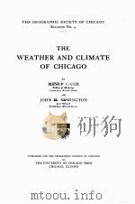 THE WEATHER AND CLIMATE OF CHICAGO（1914 PDF版）
