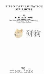 FIELD DETERMINATION OF ROCKS（1938 PDF版）