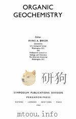 ORGANIC GEOCHEMISTRY（1963 PDF版）