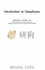 INTRODUCTION TO GEOPHYSICS（1959 PDF版）