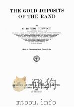 THE GOLD DEPOSITS OF THE RAND（1917 PDF版）