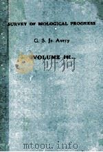 SURVEY OF BIOLOGICAL PROGRESS VOLUME III（1957 PDF版）