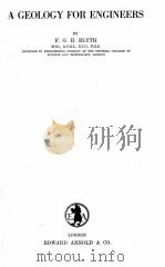 A GEOLOGY FOR ENGINEERS（1945 PDF版）