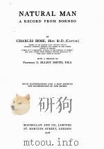 NATURAL MAN A RECORD FROM BORNEO（1926 PDF版）