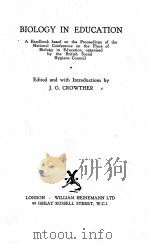 BIOLOGY IN EDUCATION（1933 PDF版）