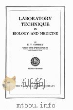 LABORATORY TECHNIQUE IN BIOLOGY AND MEDICINE SECOND EDITION（1948 PDF版）