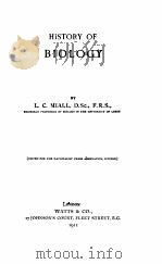 HISTORY OF BIOLOGY（1911 PDF版）