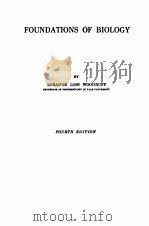 FOUNDATIONS OF BIOLOGY FOURTH EDITION（ PDF版）