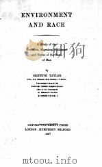 ENVIRONMENT AND RACE（1927 PDF版）