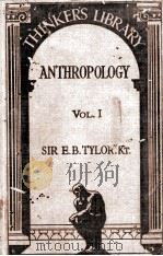 ANTHROPOLOGY VOLUME I（1930 PDF版）