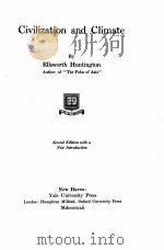 CIVILIZATION AND CLIMATE SECOND EDITION（1922 PDF版）
