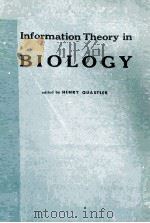 ESSAGS ON THE USE OF INFORMATION THEORY IN BIOLOGY（1953 PDF版）