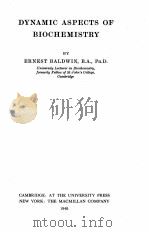 DYNAMIC ASPECTS OF BIOCHEMISTRY（1948 PDF版）