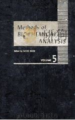 METHODS OF BIOCHEMICAL ANALYSIS VOLUME V（1957 PDF版）