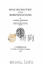 BIOCHEMISTRY AND MORPHOGENESIS（1942 PDF版）