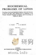 BIOCHEMICAL PROBLEMS OF LIPIDS（1956 PDF版）