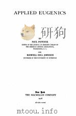 APPLIED EUGENICS（1918 PDF版）