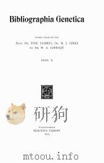 BIBLIOGRAPHIA GENETICA DEEL X（1933 PDF版）
