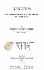 GENETICS AN INTRODUCTION TO THE STUDY OF HEREDITY（1920 PDF版）