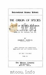 THE ORIGIN OF SPECIES BY MEANS OF NATURAL SELECTION VOLUME II（ PDF版）