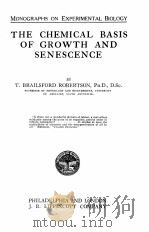 THE CHEMICAL BASIS OF GROWTH AND SENESCENCE（1923 PDF版）