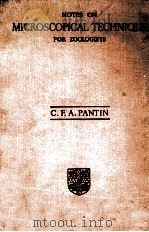 NOTES ON MICROSCOPICAL TECHNIQUE FOR XOOLOGISTS（1948 PDF版）