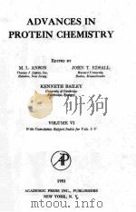ADVANCES IN PROTEIN CHEMISTRY VOLUME 6（1951 PDF版）