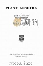 PLANT GENETICS（1918 PDF版）