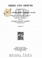 TREES AND SHRUBS VOL. 2 PDF电子版封面 C.S. SARGENT