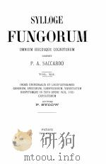 SYLLOGE FUNGORUM OMNIUM HUCUSQUE COGNITORUM VOLUME XII 1897 PDF电子版封面 P.A. SACCARDO
