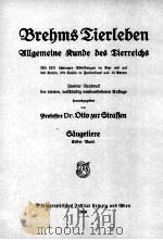 DIE SAUGETIERE ERFTER BAND 1920 PDF电子版封面