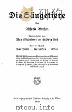 DIE SAUGETIERE BIERTER BAND 1920 PDF电子版封面