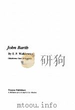 JOHN BARTH PDF电子版封面 E.P. WALKIEWICZ
