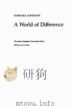 A WORLD OF DIFFERENCE（1987 PDF版）