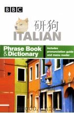 ITALIAN Phrase Book&Dictionary PDF电子版封面 0563519207