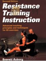 Resistance Training Instruction Second Edition PDF电子版封面 9780736064033