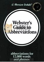 Webster's Guide to Abbreviations PDF电子版封面 0877790728