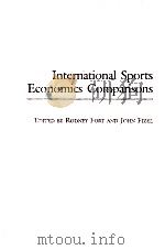 International Sports Economics Comparisons PDF电子版封面 0275980324