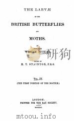 THE LARVAE OF THE BRITISH BUTTERFLIES AND MOTHS VOLUME IV（1891 PDF版）